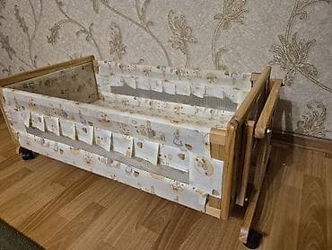 chicco echo: Люлька, Б/у, Колыбель, Дерево, цвет - Желтый, Самовывоз — 1