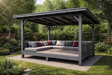 выбор: Садовые качели Металл, Со спинкой, С крышей — 3