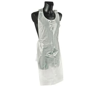 стерильные халаты: Фартук одноразовый полиэтиленовый Размер 120х70см Упаковка 50 шт — 4