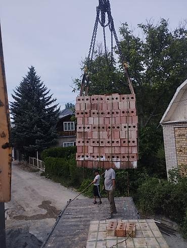 Транспорт: Доставка кирпича манипулятором - Перевозка и разгрузка кирпича — 3