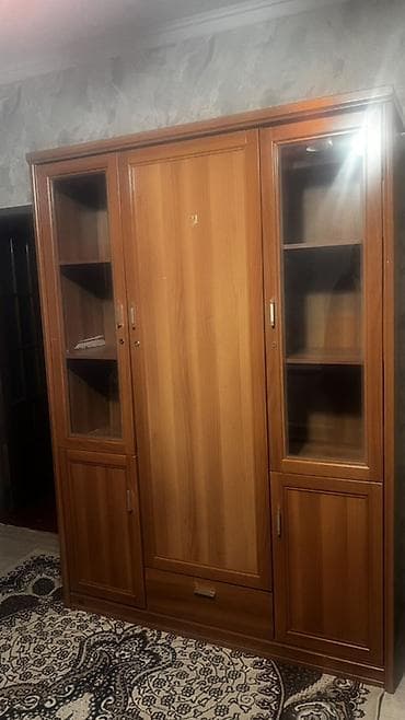 Стенка-шкаф, Тип стенки-шкафа: Модульная, Для зала, Особенности: Для хранения посуды