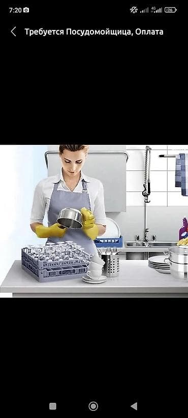 Требуется Посудомойщик, Оплата: Еженедельно