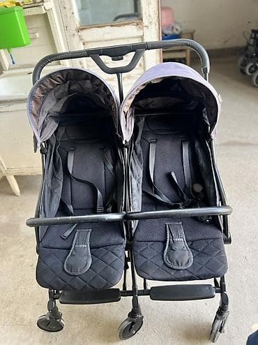 каляска эгиздерге: Прогулочная коляска для двойни (side-by-side) - Два отдельных сиденья — 5