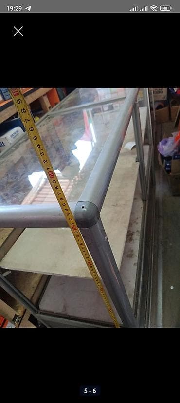 Соода жабдуулары: Торговая витрина прилавок - Материал: металлический каркас — 3