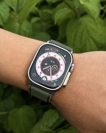 apple watch часы цена: Apple Watch Ultra, 49 мм, титановый корпус, защитное сапфировое — 5