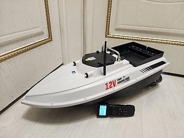рыбаловный бур: Радиоуправляемая прикормочная лодка для рыбалки 12V с Сонарам — 4