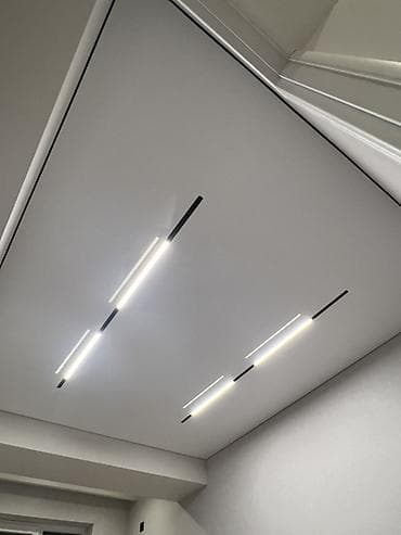 нотижной потолок: Натяжные потолки с интегрированным освещением - Гладкое матовое — 4