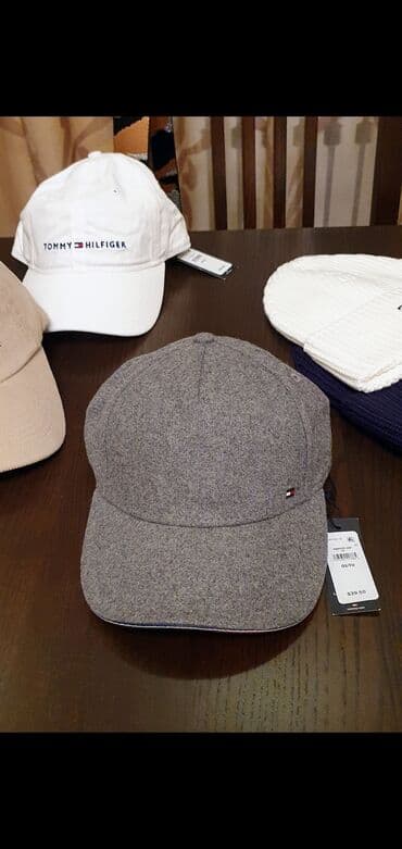 брендовые мужские спортивные костюмы из турции: Мужской головной убор, Tommy Hilfiger, Новый, цвет - Бежевый, Самовывоз, Платная доставка — 4