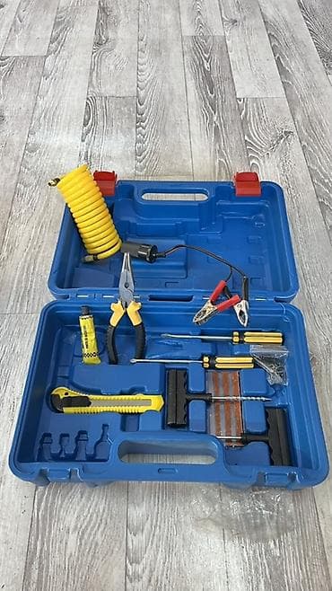 компрессор для стоматологии: Автомобильный набор для шиномонтажа и подкачки колес в кейсе. Состав — 2