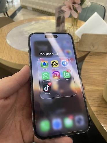 apple 12pro: IPhone 14 Pro, Б/у, Deep Purple — 3