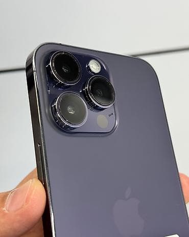 Техника жана электроника: IPhone 14 Pro Max, Колдонулган, 128 ГБ, Deep Purple, Коргоочу айнек, Каптама, Бөлүп төлөө менен, 86 % — 3