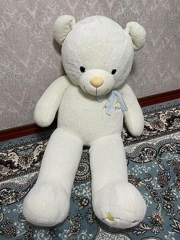 Дивандар: Большой плюшевый медведь - Цвет: молочно‑белый - Рост: примерно 140 — 3