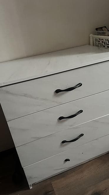 Полки, стеллажи: Комод для одежды, Без зеркала, ЛДСП, цвет - Белый — 4