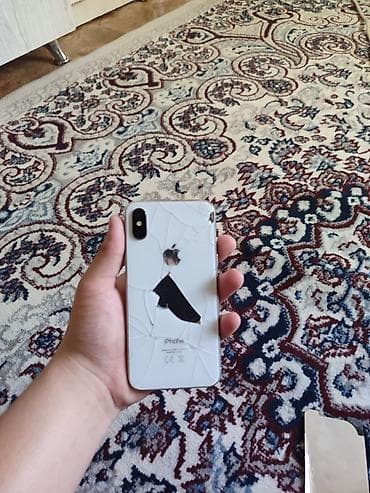 IPhone X, Б/у, 256 ГБ, Белый, Защитное стекло, Чехол, 100 % at lalafo.kg IPhone X, Б/у, 256 ГБ, Белый, Защитное стекло, Чехол, 100 %