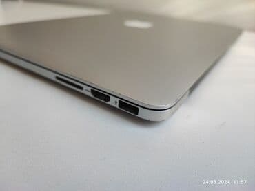 macbook на запчасти: Ноутбук, Apple, 16 ГБ ОЭТ, Intel Core i7, 15.4 ", Колдонулган, Жумуш, окуу үчүн, эс тутум SSD — 8