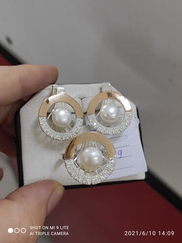 свадебные наборы ручной: Набор украшений, Проба 925, Женские, Новый — 1