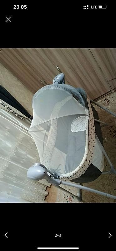 Люлька, Колыбель, Металл, цвет - Серый