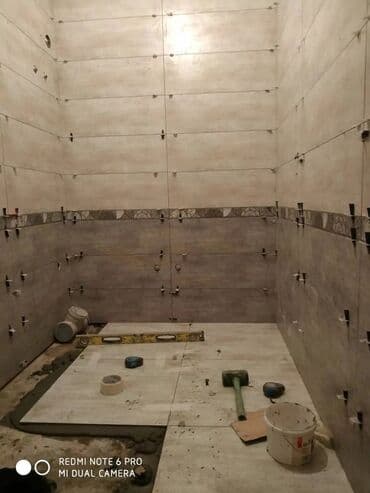 кафел койом: Дубалдарды коюу үчүн даярдоо, Дубалдарды грунттоо үчүн даярдоо, Плиткаларды кесүү | Мозаика плиткасы, Карапа плиткасы, Керамогранит плиткасы | Тикелей төшөө, Диагоналдуу төшөө, Горизонталдуу төшөө 6 жылдан ашык тажрыйба — 21