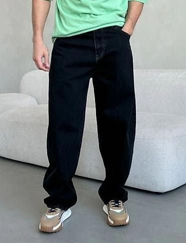 second hend: Мужские джинсы, M, Lining, Б/у, цвет - Серый, Бесплатная доставка — 3