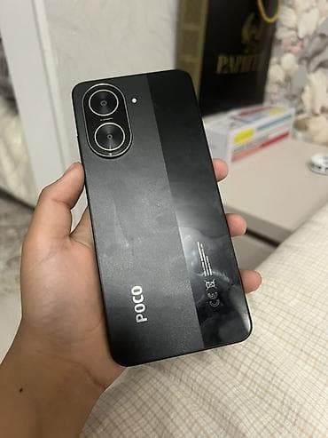 huawei nova: Poco C71, Б/у, 128 ГБ, цвет - Черный — 1