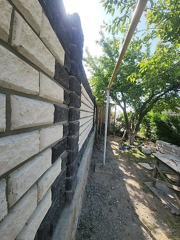 бетонные забор: Заборы из пескоблока, Установка — 1