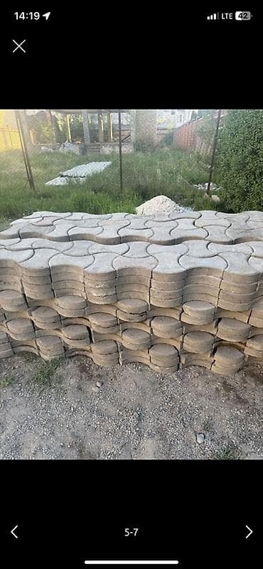 цены на брусчатки: Тротуарная плитка, Другая модель, Бетонная, Для двора, Б/у — 2