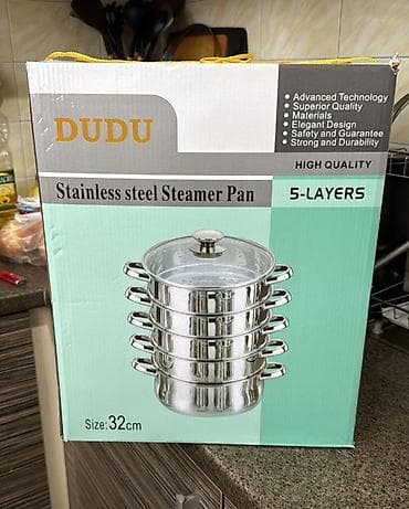 Пятиъярусная пароварка DUDU из нержавеющей стали. Бесплатная доставка — 2