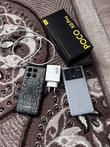 samsung 2020: Poco X6 Pro, Б/у, 512 ГБ, цвет - Серебристый, 2 SIM, 1 SIM — 1