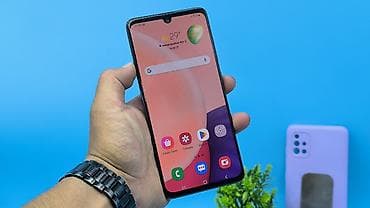 Samsung Galaxy A51, Б/у, 128 ГБ, цвет - Синий, 2 SIM