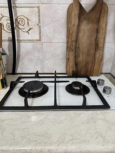 Газовая печь, Midea, Б/у, Встраиваемая, цвет - Белый, Полная оплата — 2