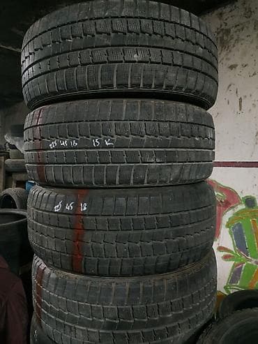 Шины 225 / 45 / R 18, Зима, Б/у, Пара, Легковые, Япония, Dunlop at lalafo.kg Шины 225 / 45 / R 18, Зима, Б/у, Пара, Легковые, Япония, Dunlop