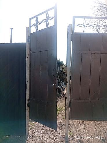 бешик бала: Распашные металлические ворота с калиткой - Конструкция — 3