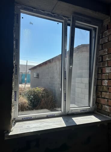 оборудование для окон: Алюминиевое окно на заказ, Тип окна: Витражные, Балконные, Мансардные, Бесплатная установка, В рассрочку — 1