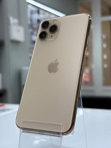 iphone 11pri: IPhone 11 Pro, Б/у, 256 ГБ, Золотой, Чехол, 93 % — 1
