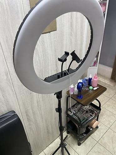 Кольцевая LED-лампа на штативе для фото/видео и бьюти-процедур — 1