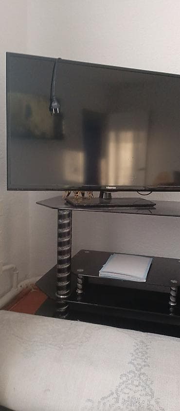 cab 30: Тумба и подставка для телевизора, Напольная, Стекло, цвет - Черный — 4