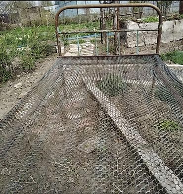 used bed: Односпальная кровать, Б/у, Каркас без матраса, длина - 195 см — 1