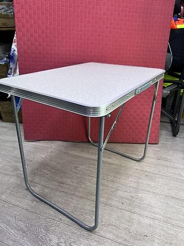 Складной походный стол, Другой материал, цвет - Серый