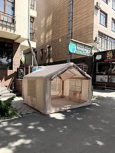 тент крыша: Просторная шатровая палатка прямоугольной формы с высоким двускатным — 2