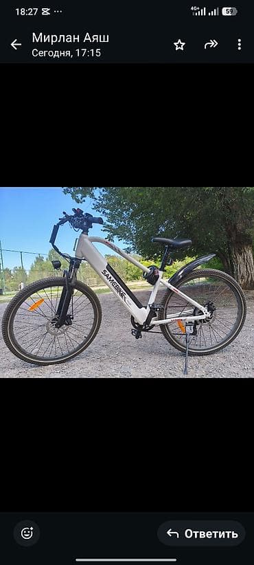 bws samurai: Электровелосипед SAMEBIKE (городской/кроссовый) - Литиевая батарея — 1