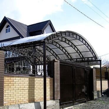 навесы фото: Навес, Арочный, Металл, Поликарбонат, Бесплатный выезд — 2