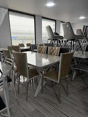 aplle pencil: Кухонный стол и стул, цвет - Белый — 1