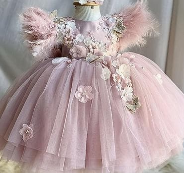 Детское платье, цвет - Розовый