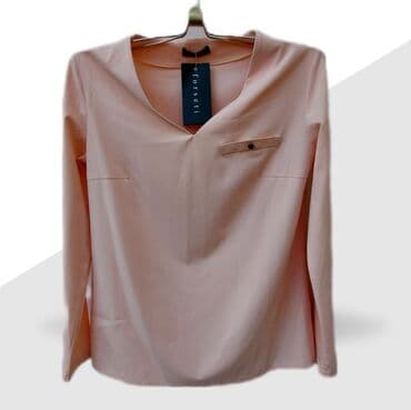 б у брендовые вещи: Блузка Польша. Цвет пыльная роза как на 1 фото. Новая .На размер (±44) — 2