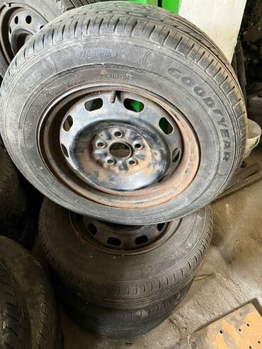 шины 195r14c: Колеса в сборе 185 / 70 / R 14, Лето, Б/у, Комплект, Легковые, Железные, отверстий - 5 — 2