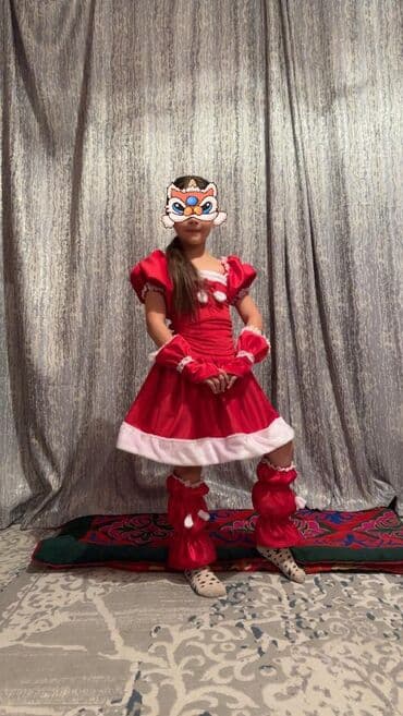 детские платья на прокат бишкек инстаграм: Комплект, цвет - Красный, Новый — 4