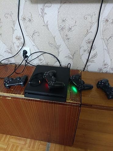 купить плейстейшен 4: Игровая консоль Sony PlayStation 4 Slim (черная) Комплектация и — 1