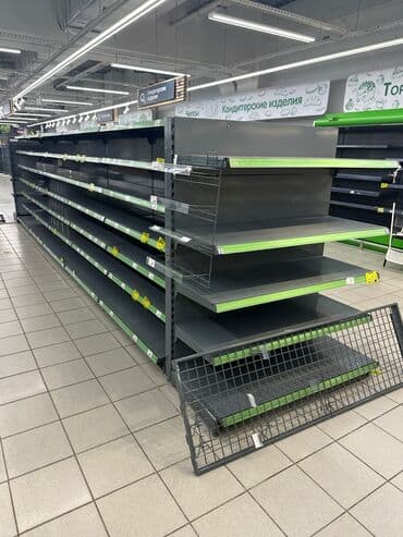 оборудование для магазина бу: Витрины, стеллажи, полки торговые металлические б/у, полка магазинная — 4