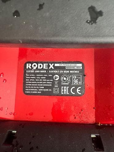 газон уруги: Газонокосилка, Новый, Электрическая, Rodex — 8