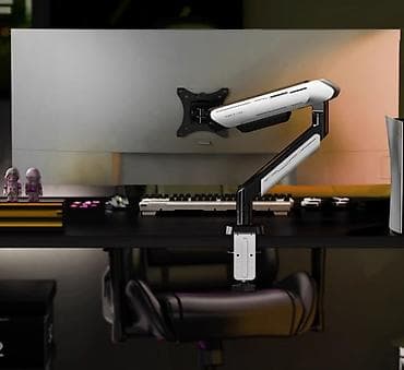 aoc 24: Газлифт-кронштейн для монитора (черно‑белый), 17"–42" дюймов — 3